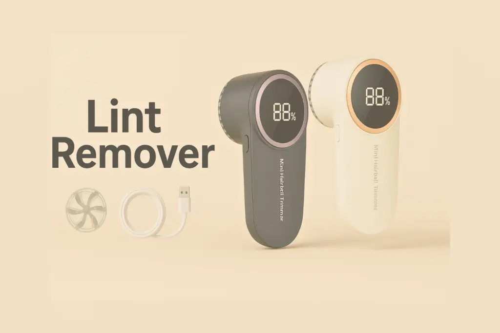 Lint Remover, Electric, Fabric Remover, LED Display, Clothing Fuzz Remover, Rechargeable